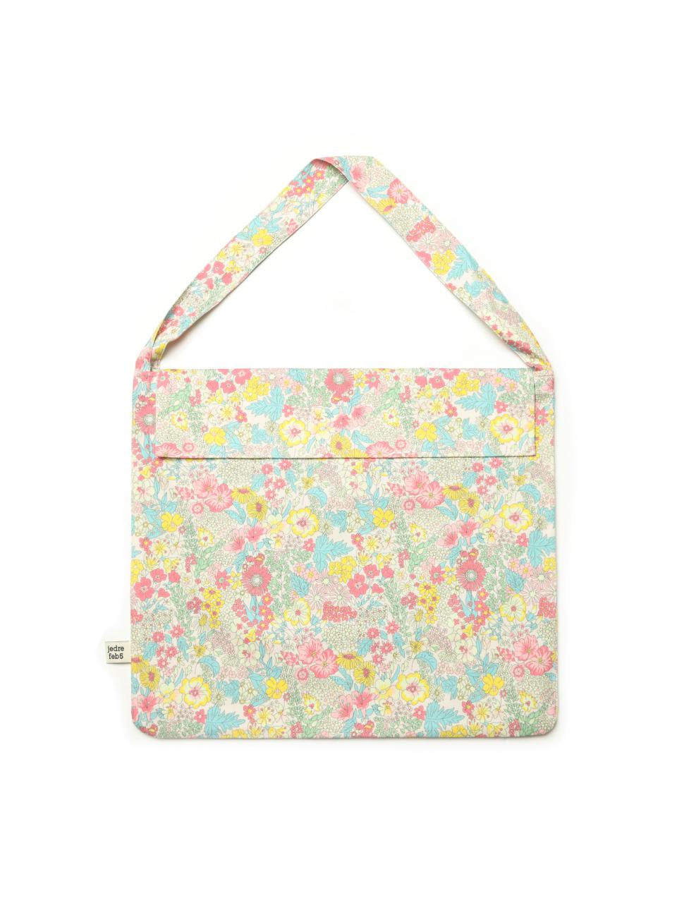 Flap Flower Ecobag [Pink, Brown]