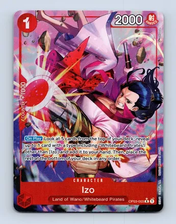 Izo Op03-003 Alternate Art Prb-01 Premium The Best One Piece Card