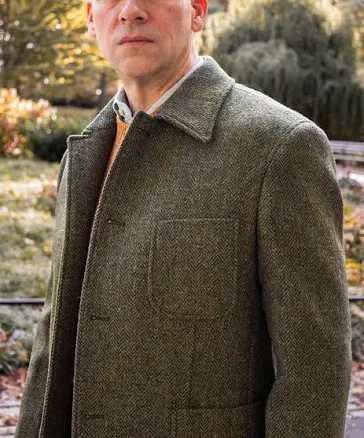 Harris Tweed Herringbone Shirt Jacket
