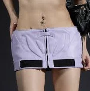 Padded Moto Mini Skirt