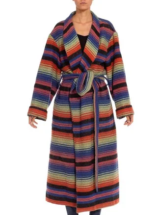 1970s Striped Wool Blend Cardigan
