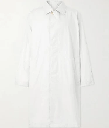 LEMAIRE Cotton-Canvas Car Coat - Men - White Coats and Jackets - XL