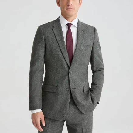 Men's Charcoal Gray Tweed Suit Jacket