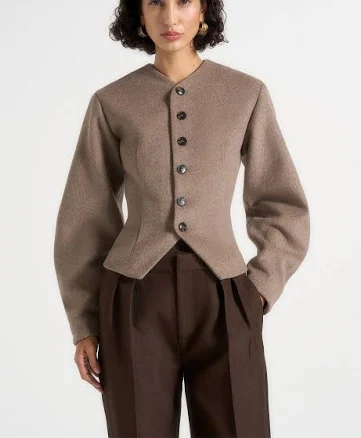 Manière De Voir Women's Wool Hourglass Jacket