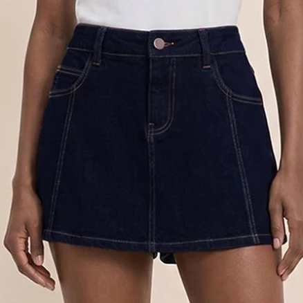 Draper James Women's Denim Five Pocket Skort