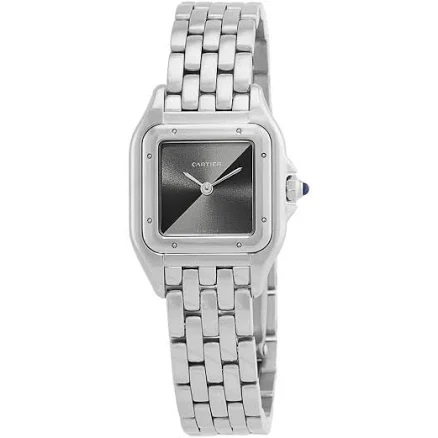Cartier Panthere De Cartier Quartz Small Model Grey Dial Ladies Watch wspn0010