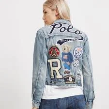 ISO Polo Ralph Lauren Bear denim jacket