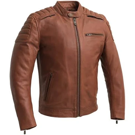 Crusader Men's Motorcycle Leather Jacket