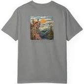 Cliff Top - Hand Knitted-Style T-Shirt - Ice Blue / M