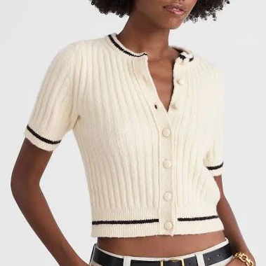 Madewell Women's Puff-Sleeve Cardigan