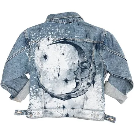 Lonely Moon A Glimpse of Solitude Levi's Trucker Jacket