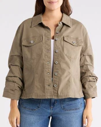 Democracy Women's Ruched Sleeve Jacket