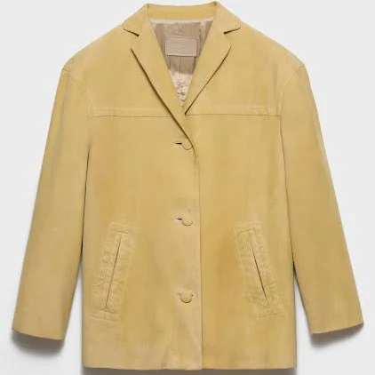 Prada Women's Suede Caban Jacket