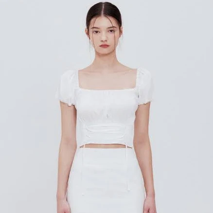 Not Your Rose Corset Crop Blouse