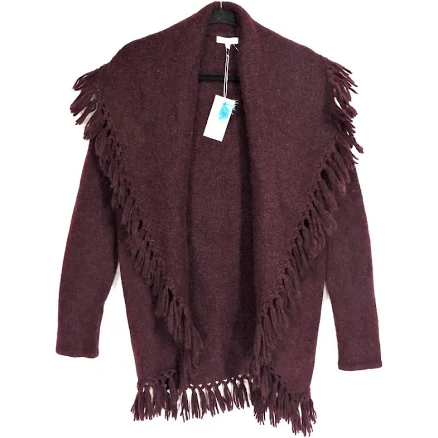 Johnny Was Women's Purple Alpaca Fashion Cardigan Size S