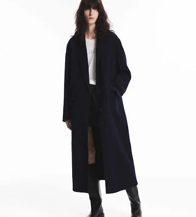 MO&Co. Women's Single Breasted Wool Coat