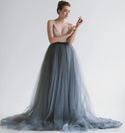 Seashell Tulle Wedding Dress