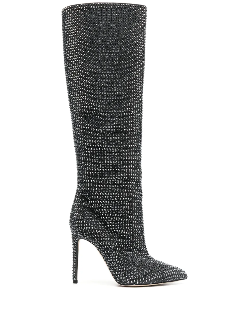 Crystal-embellished Knee Boots