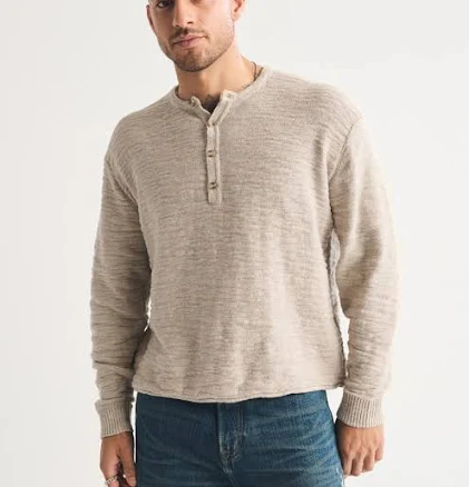 Abercrombie & Fitch Men's Cotton Knit Henley