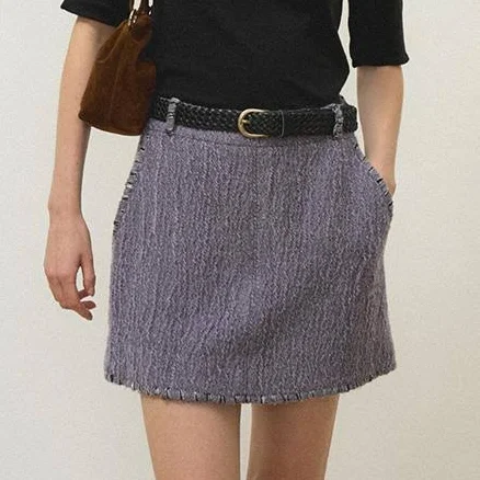 W Concept Berry Berry Skirt