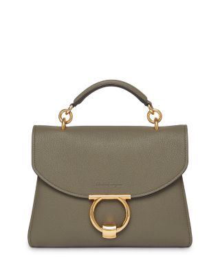 Black Margot top handle leather bag