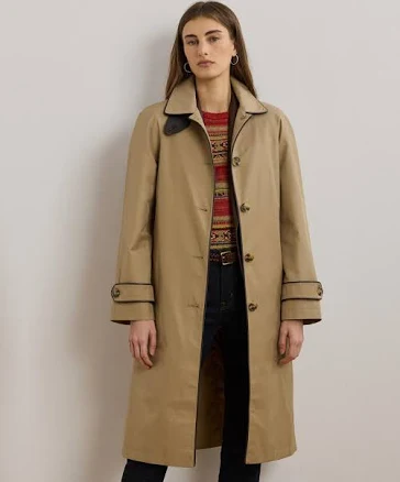 Ralph Lauren Women's Buttoned Maxi Trench Coat