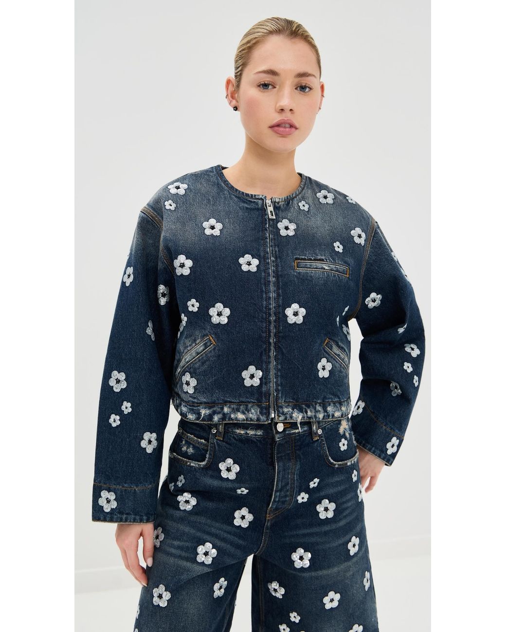 Zipped Cropped Coat