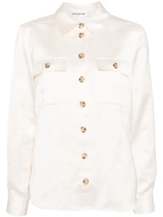 Long-sleeve Satin Shirt