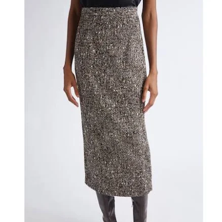 St. John Women's Margot Tweed Midi Pencil Skirt