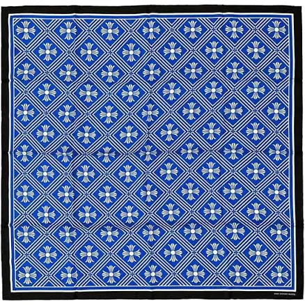 Chrome Hearts Silk Cross-Motif Scarf