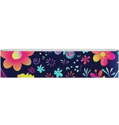 Resistance Bands Exercise Bands Flower Pattern Printed Elastic Band Leg Bands