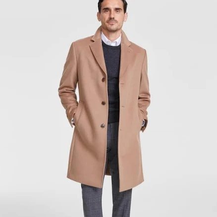 Michael Kors Men's Classic-Fit Wool Cashmere Blend Overcoat
