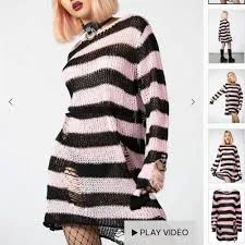 Killstar Bad Blossoms Knit Sweater