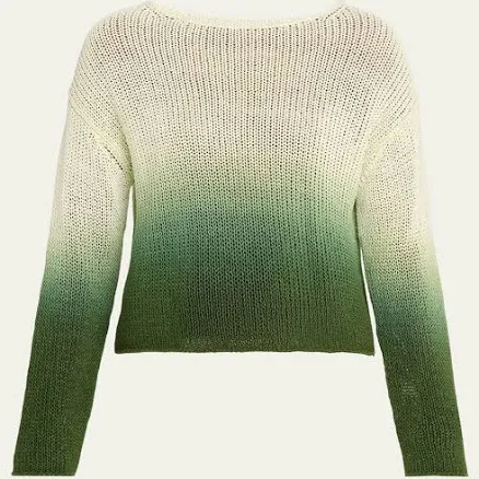 Vince Dip Dye Cotton Pullover
