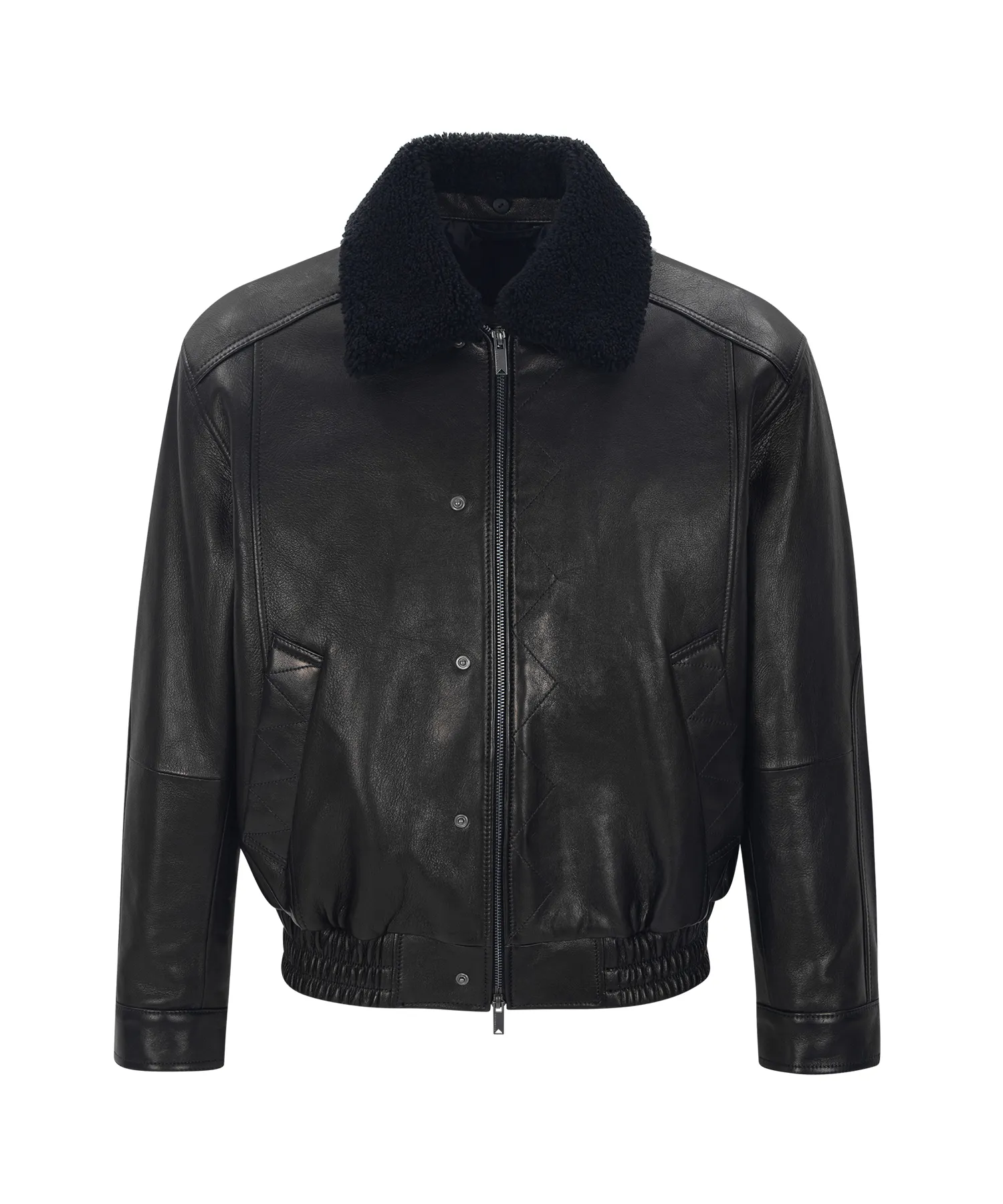 Leather Bomber Jacket