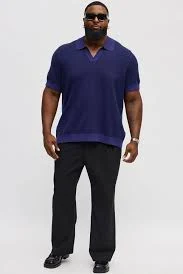 Fashion Nova Men's Eastport Johnny Collar Knit Top