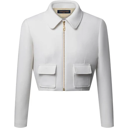 LOUIS VUITTON Flap Pocket Cropped Jacket