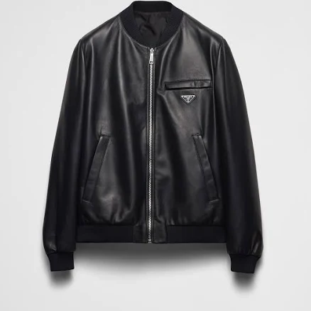 Prada Men's Nappa Leather Bomber Jacket