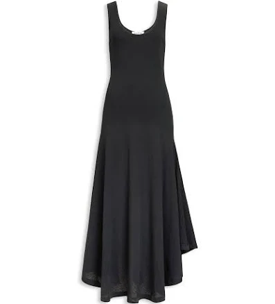 ALAÏA Asymmetric Cotton Crepe Dress