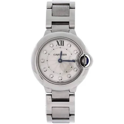 Cartier Women's Ballon Bleu De Cartier Steel Diamond Watch