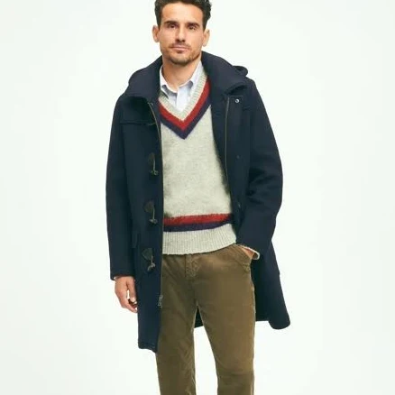 Brooks Brothers Men's Wool Duffle Coat