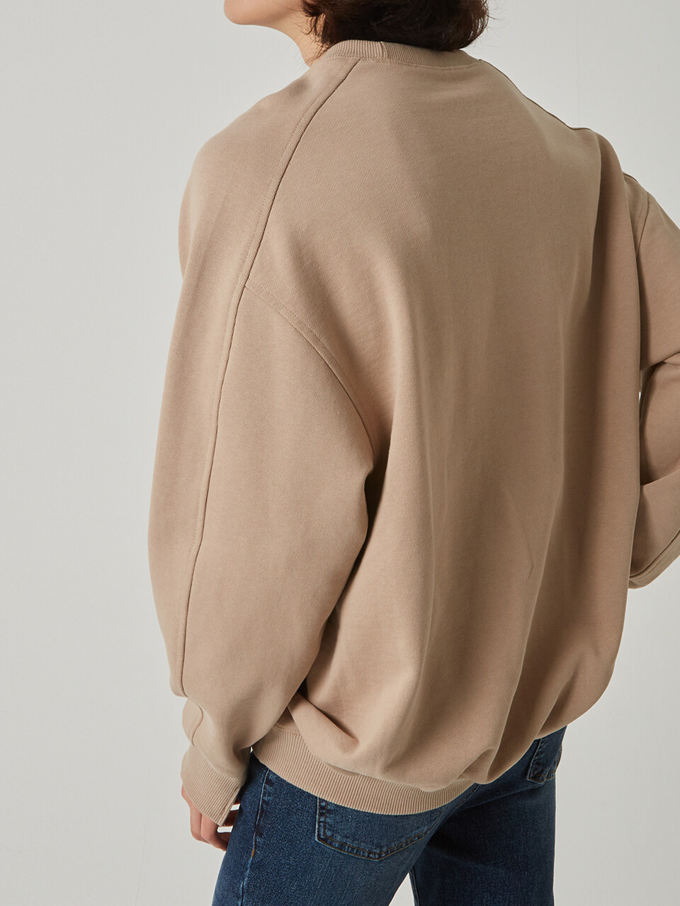Stitch Detail Sweatshirt Cocoa