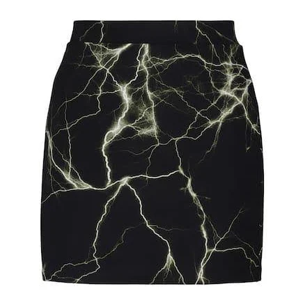 Vetements lightning-print mini skirt
