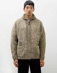 Cowichan Sweater Yak Lamb Multi Ply Hand Knit Sunny