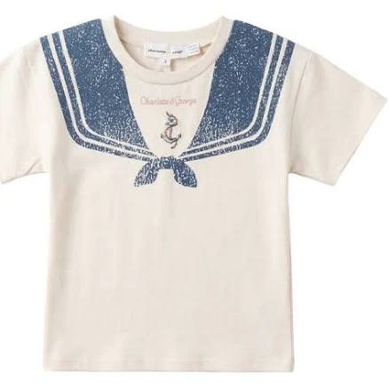 Charlotte & George Boys Sailor Collar T-Shirt