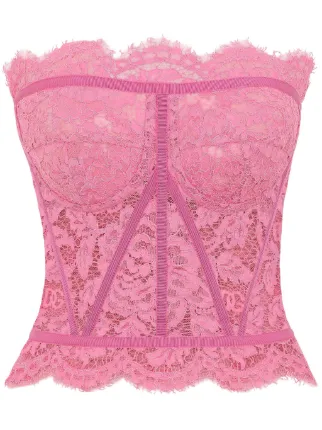 Chantilly-lace Strapless Top