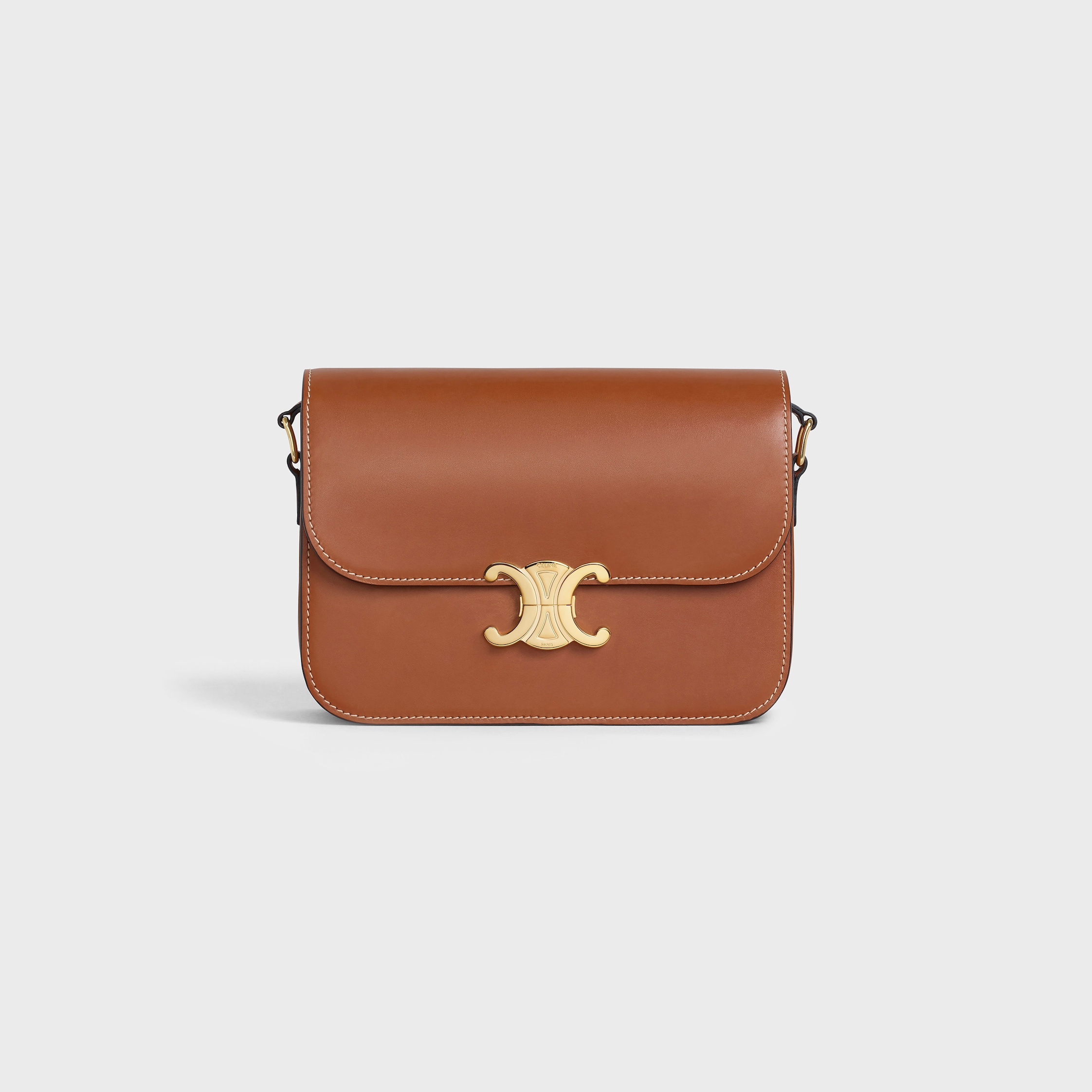 CLASSIQUE TRIOMPHE BAG IN Natural Calfskin