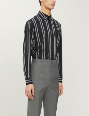 SANDRO - Striped twill shirt