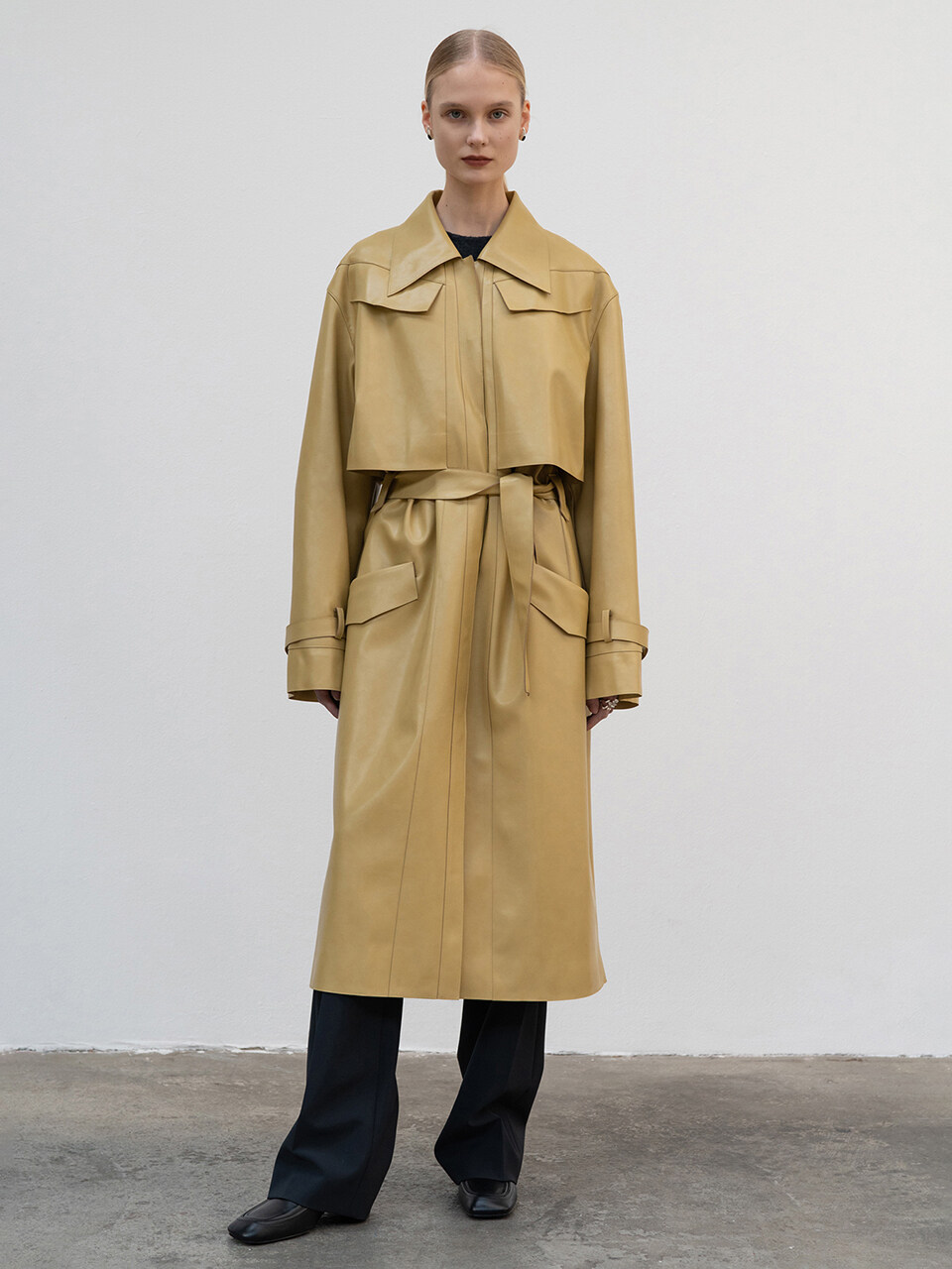 Eco Leather Coat