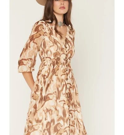 Shyanne Women's Horse Print Chiffon Maxi Dress